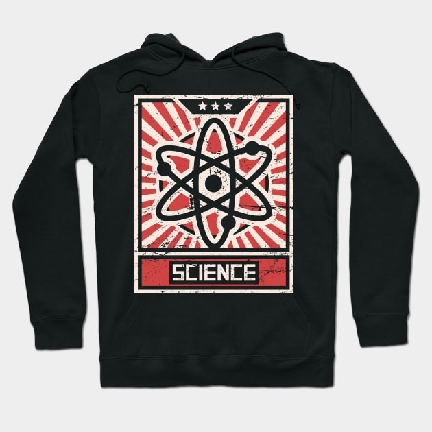 SCIENCE | Vintage Atom Propaganda Hoodie by MeatMan